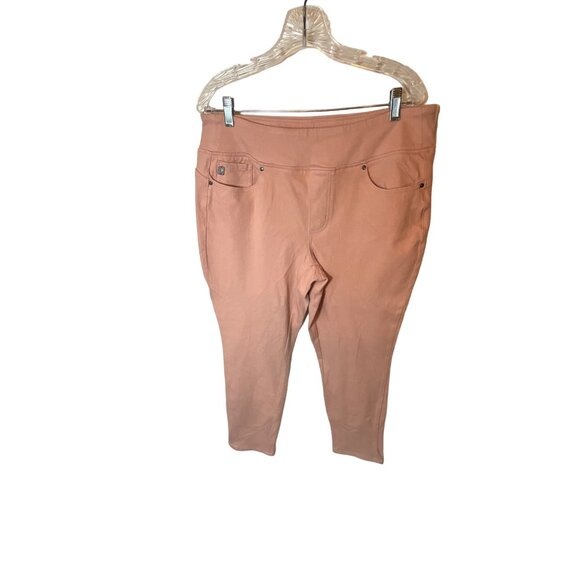 Belle by Kim‎ Gravel Misty Rose Jeans Size 16 Flexibelle Slim Leg A460167 - Picture 2 of 6